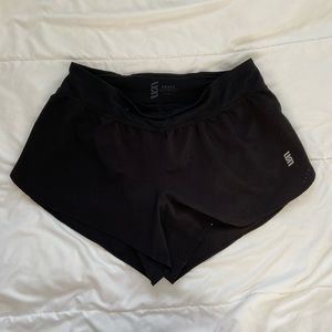 Second Skin Black Running Shorts